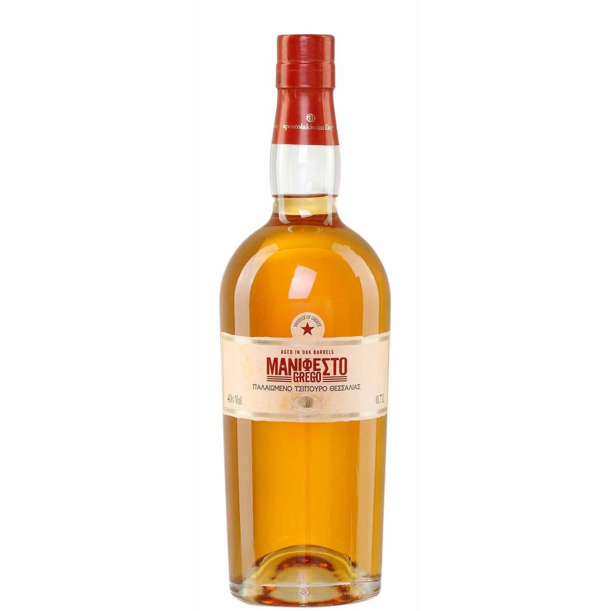 Apostolakis Manifesto Barrel-Aged Tsipouro | Premium Greek Aged Spirit