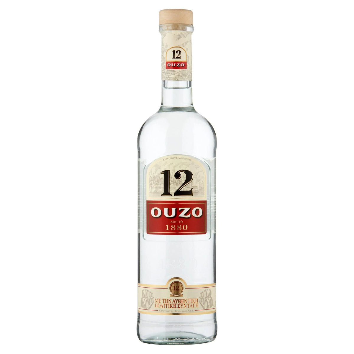 Ouzo 12 70cl – Classic Greek Anise Spirit